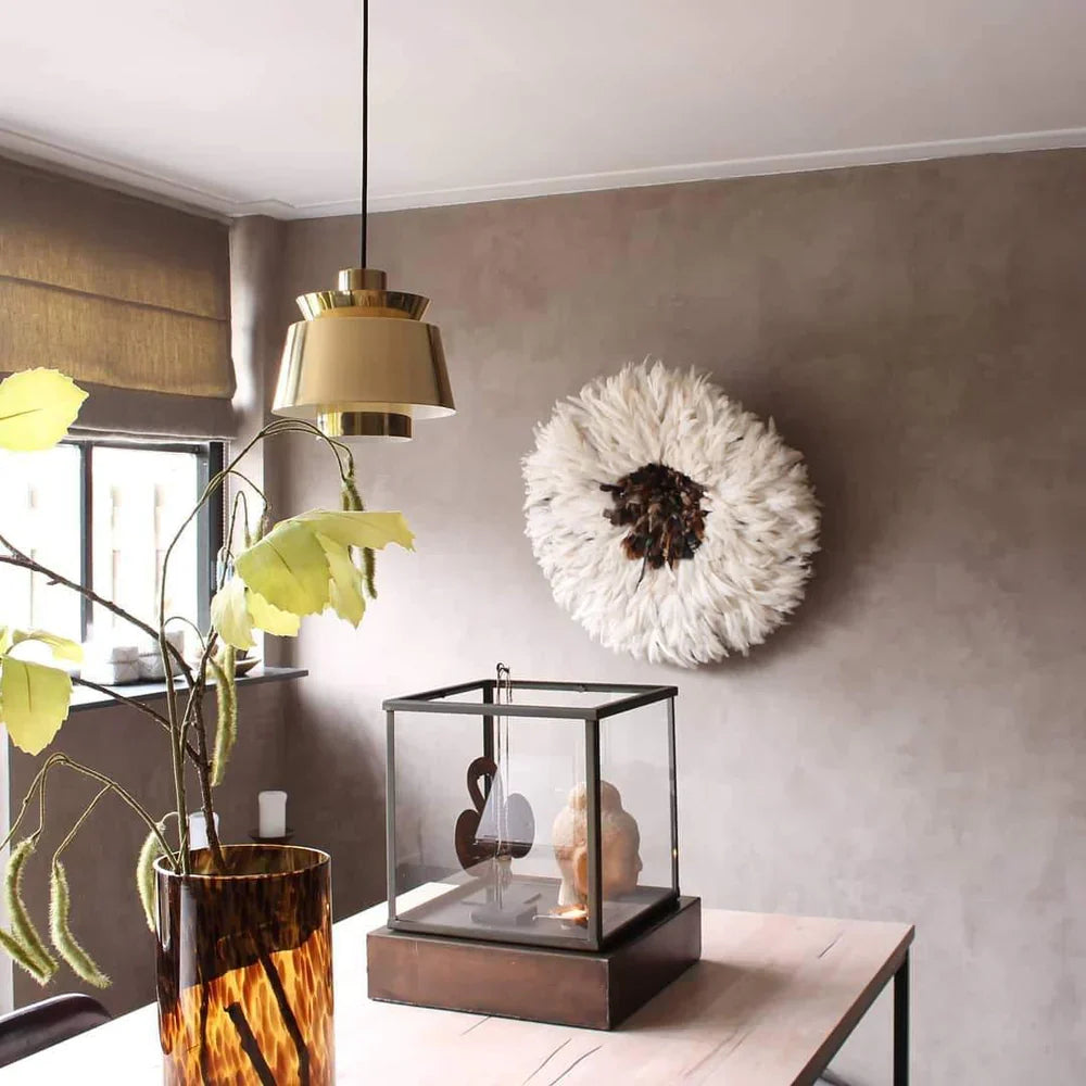 Moderne pendellampe med metalskærm