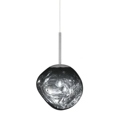 Designerpendellampe med smeltet kugle-design