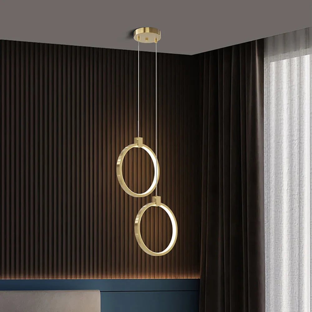 Moderne geometrisk pendellampe med LED