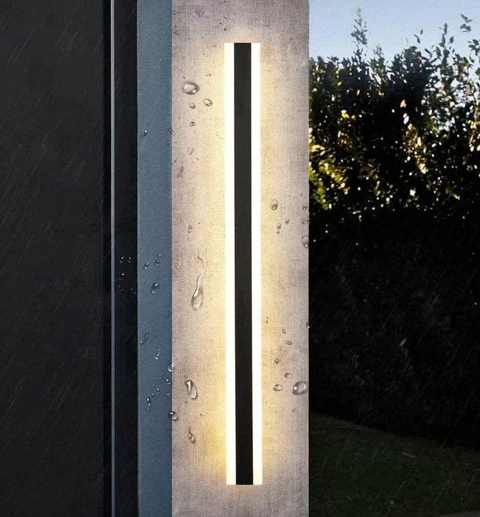 Moderne LED Væglampe – Vertikal Vandtæt Dekorativ Panel til Facade og Indendørs Brug