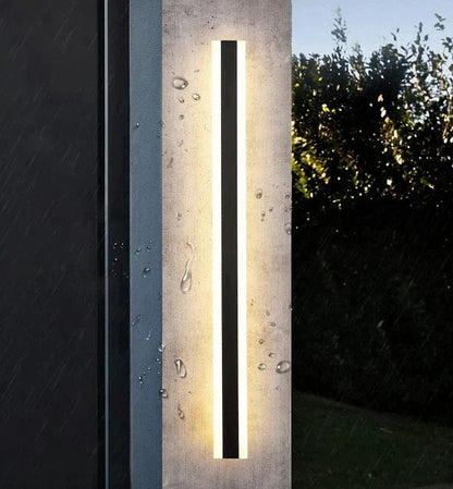 Moderne LED Væglampe – Vertikal Vandtæt Dekorativ Panel til Facade og Indendørs Brug