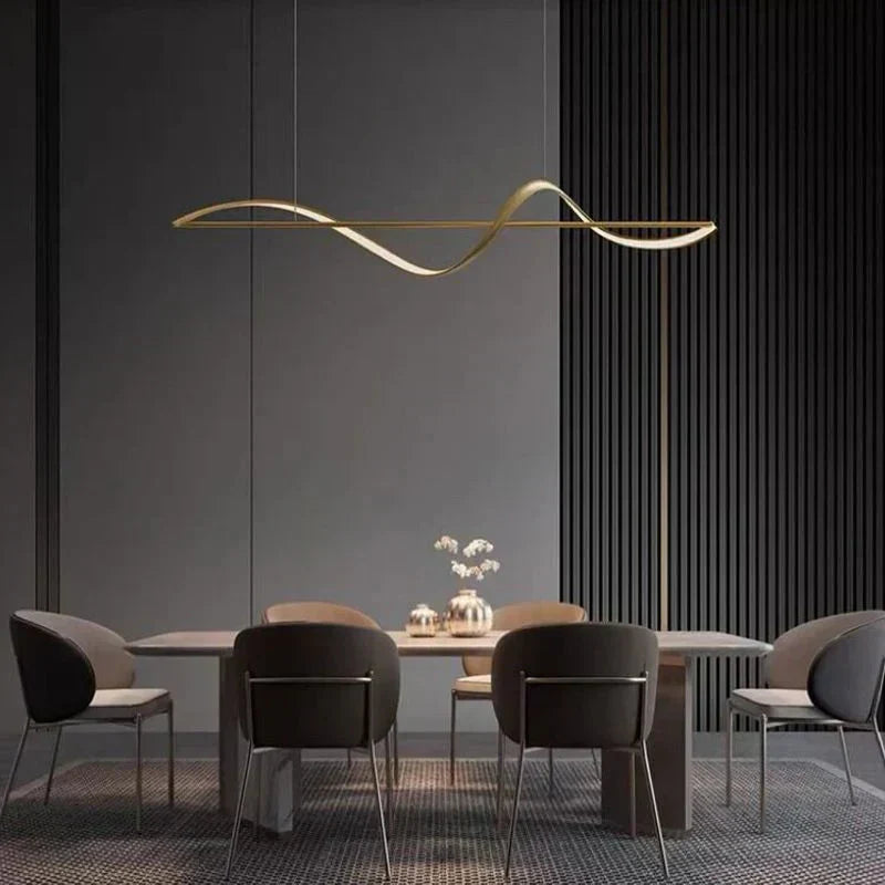 Pendellampe "Bølge" – moderne LED-lampe til spisebord eller køkkenø