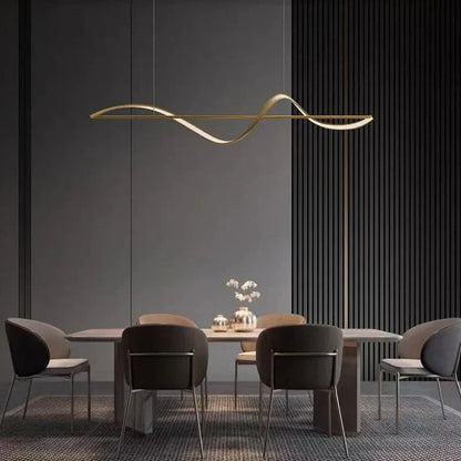 Pendellampe "Bølge" – moderne LED-lampe til spisebord eller køkkenø