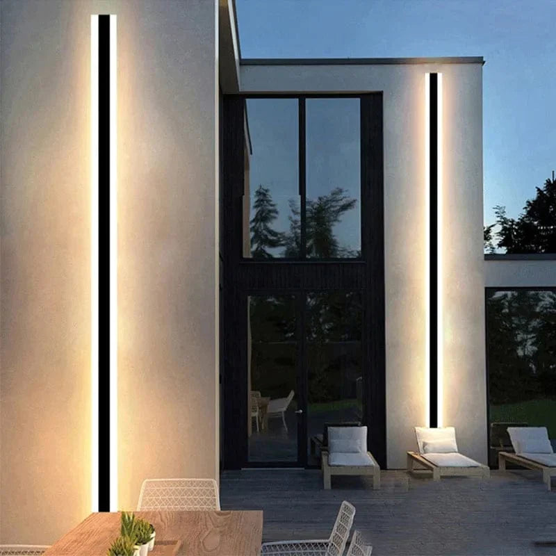 Moderne LED Væglampe – Vertikal Vandtæt Dekorativ Panel til Facade og Indendørs Brug