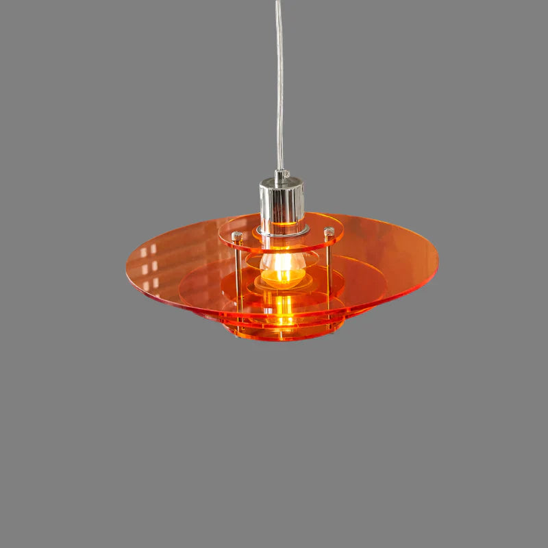 Moderne akryl pendellampe med geometrisk design
