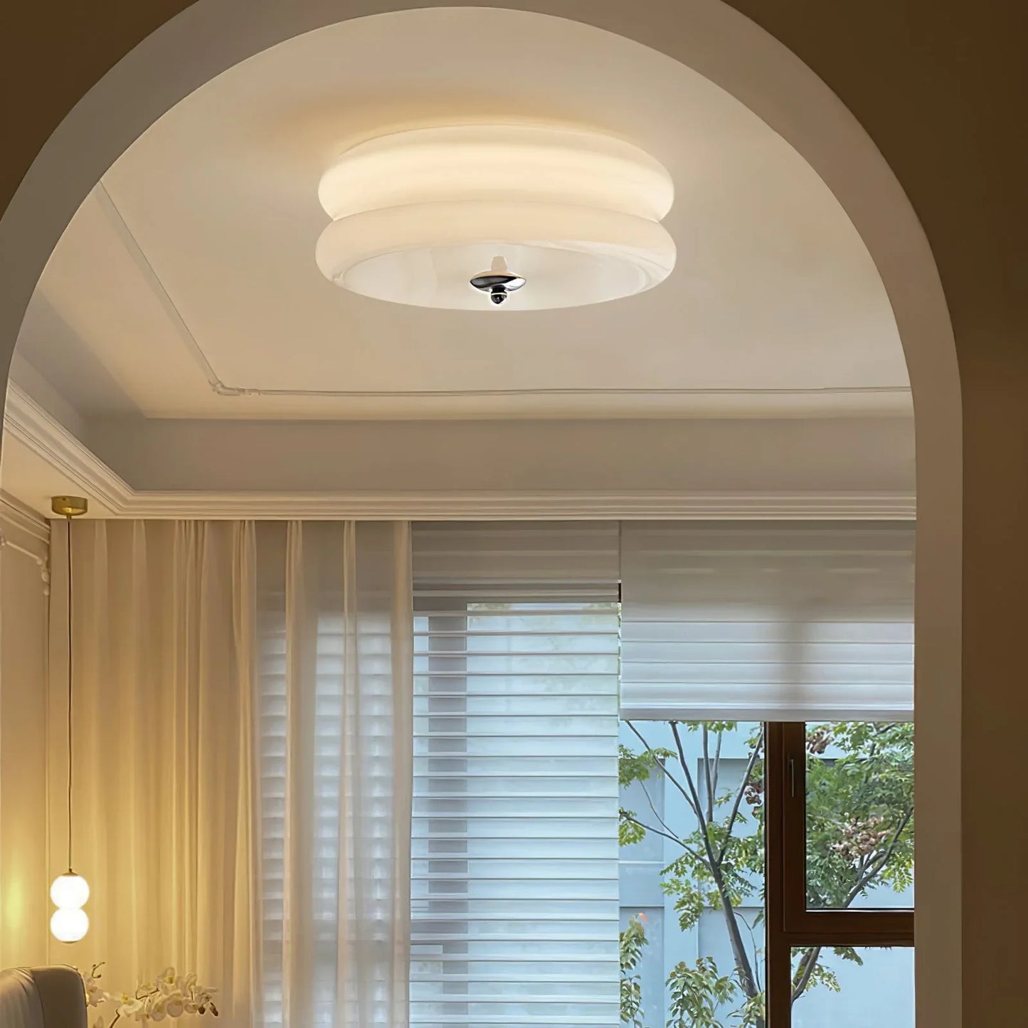 Moderne Loftlampe – Rund LED-lampe til Soveværelse, Stue og Gang