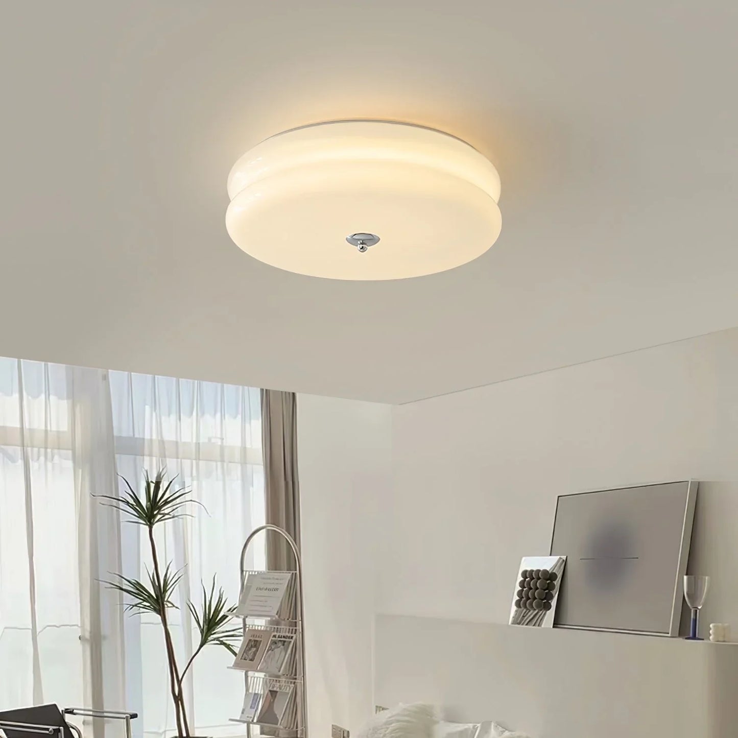 Moderne Loftlampe – Rund LED-lampe til Soveværelse, Stue og Gang