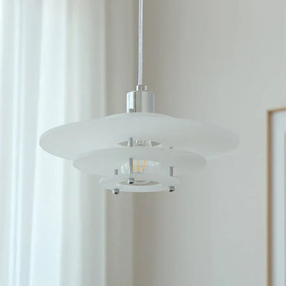 Moderne akryl pendellampe med geometrisk design