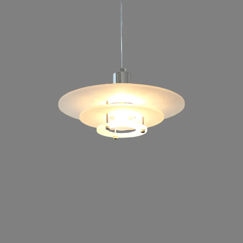 Moderne akryl pendellampe med geometrisk design