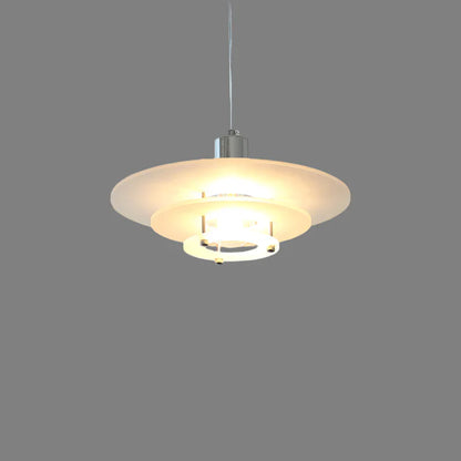Moderne akryl pendellampe med geometrisk design