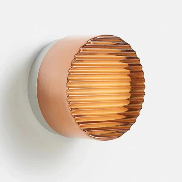 Moderne rund LED væglampe