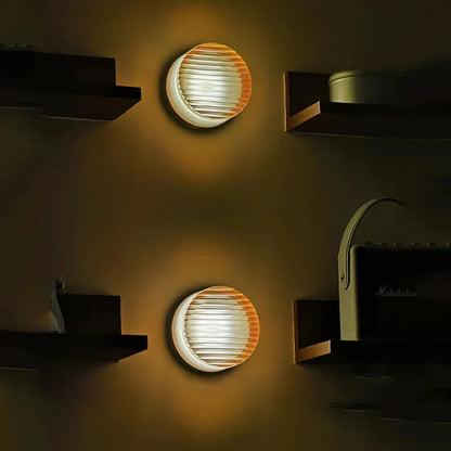 Moderne rund LED væglampe