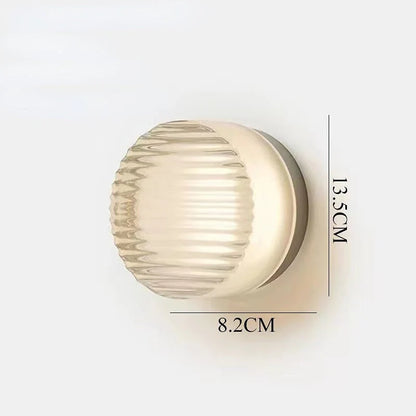 Moderne rund LED væglampe