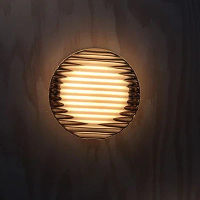 Moderne rund LED væglampe