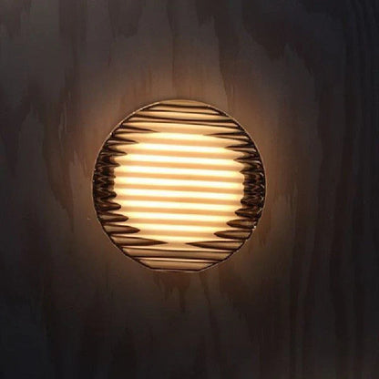 Moderne rund LED væglampe