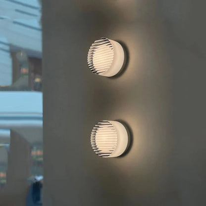Moderne rund LED væglampe