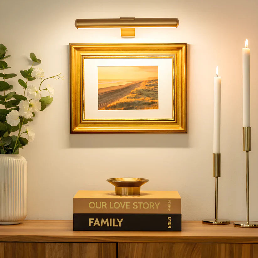 Trådløs LED-væglampe til billedbelysning