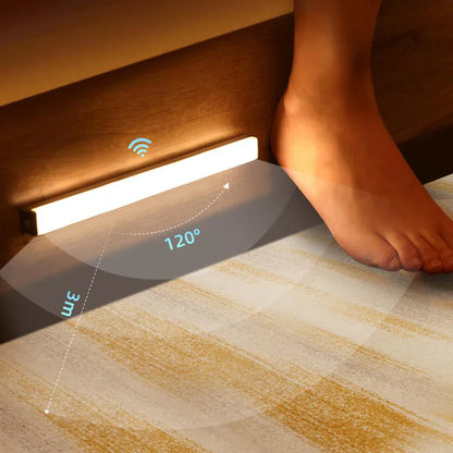 Trådløs LED-lampe med bevægelsessensor