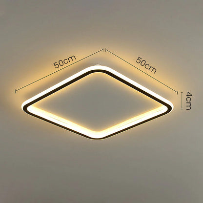 Moderne firkantet LED-loftlampe – minimalistisk design