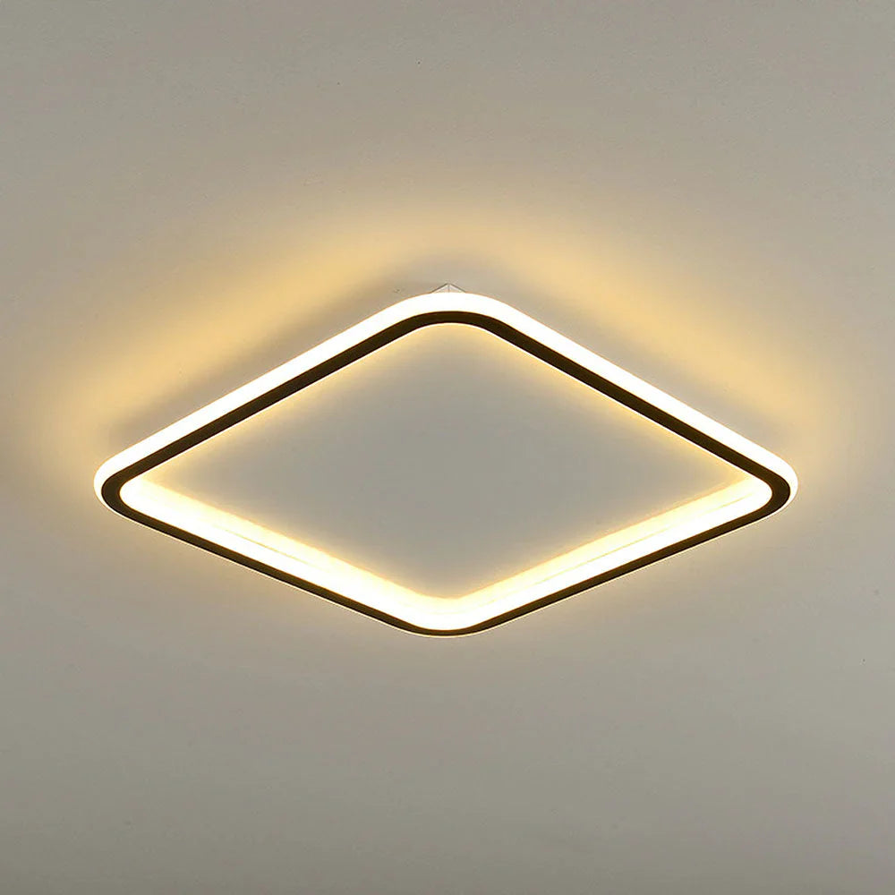 Moderne firkantet LED-loftlampe – minimalistisk design