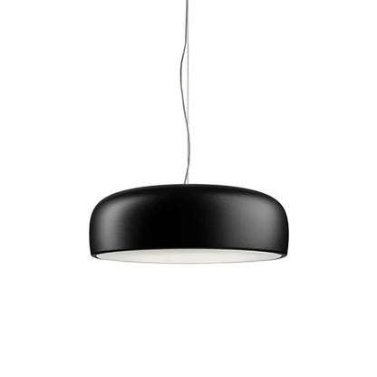 Moderne LED-pendellampe i diskform