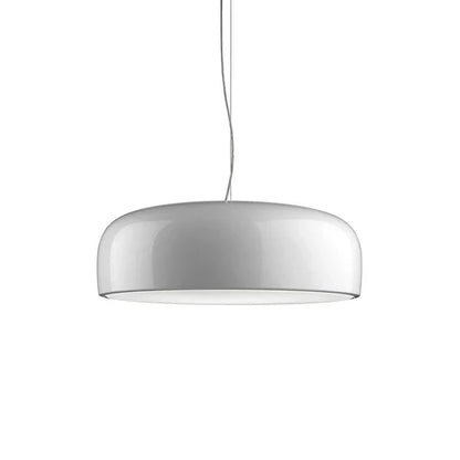 Moderne LED-pendellampe i diskform