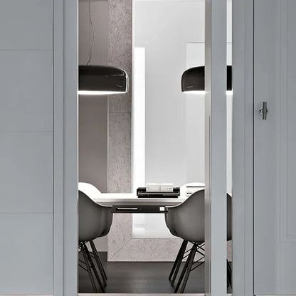 Moderne LED-pendellampe i diskform