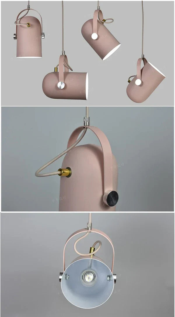 Moderne justerbar pendellampe – farverig designerlampe