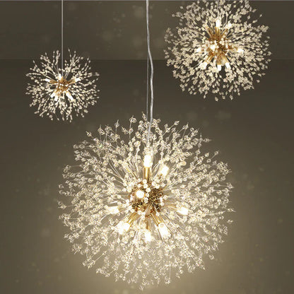 Eksklusiv lysekrone med krystaller – Loftlampe til elegante interiører