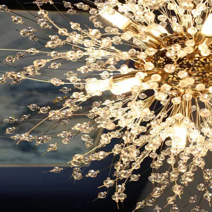 Eksklusiv lysekrone med krystaller – Loftlampe til elegante interiører