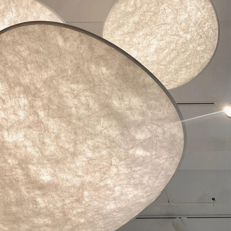 Japandi pendellampe med aflangt panel – moderne elegance