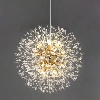 Eksklusiv lysekrone med krystaller – Loftlampe til elegante interiører