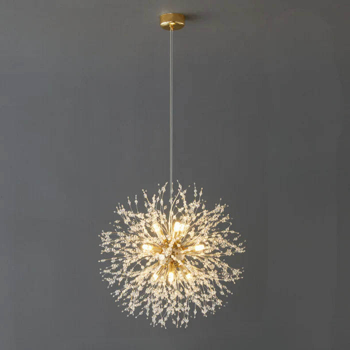 Eksklusiv lysekrone med krystaller – Loftlampe til elegante interiører