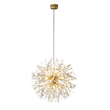 Eksklusiv lysekrone med krystaller – Loftlampe til elegante interiører