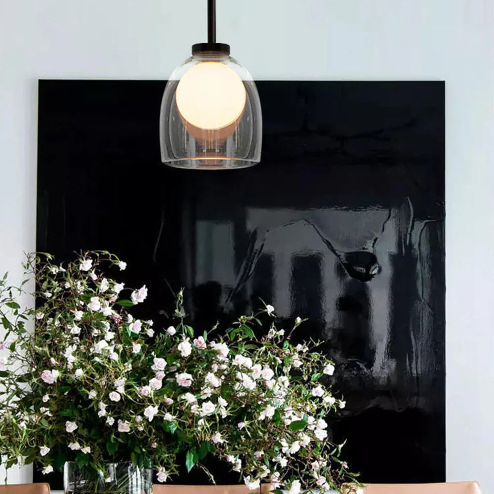 Elegant pendellampe i glas – moderne minimalisme