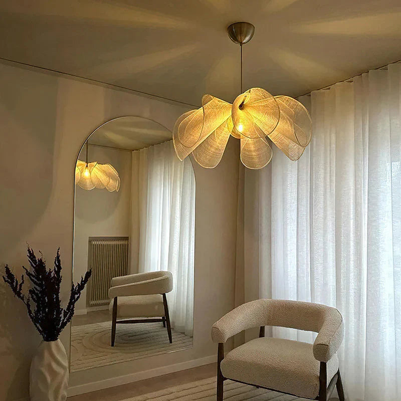 Blomsterformet pendellampe – moderne boho-design