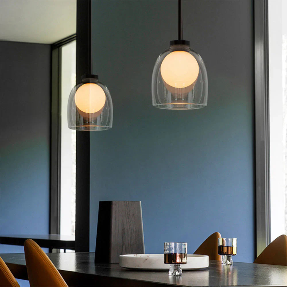 Elegant pendellampe i glas – moderne minimalisme