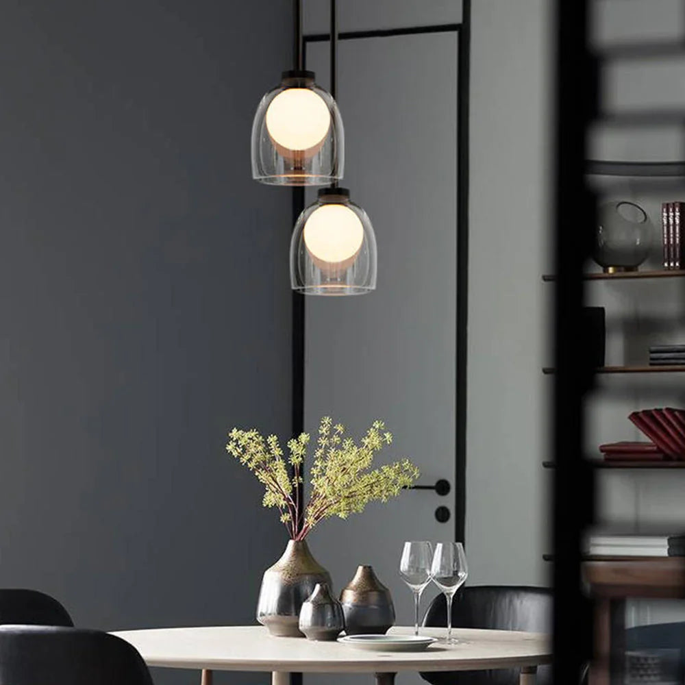 Elegant pendellampe i glas – moderne minimalisme