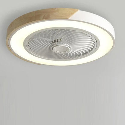 Moderne loftlampe med LED og indbygget stille loftventilator – fjernbetjening inkluderet