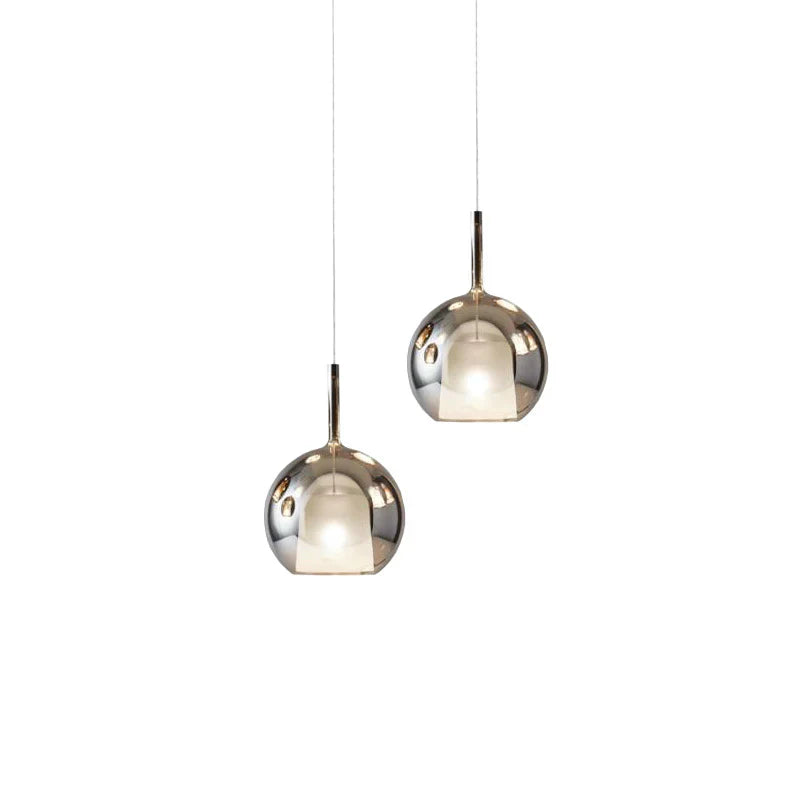 Moderne cluster-pendellampe med røget glas